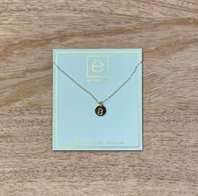 Load image into Gallery viewer, 16” Initial Respect Small Gold Disc Necklace