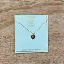Load image into Gallery viewer, 16” Initial Respect Small Gold Disc Necklace
