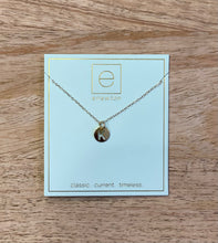 Load image into Gallery viewer, 16” Initial Respect Small Gold Disc Necklace