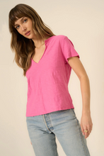 Load image into Gallery viewer, Plata Notched Tee in Love Potion Pink