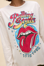 Load image into Gallery viewer, Rolling Stones 1972 L/S Crew in Dirty White