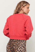 Load image into Gallery viewer, Felin De Paris Shrunken Sweatshirt in Bittersweet Red