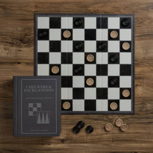Load image into Gallery viewer, Checkers & Backgammon Vintage Bookshelf Edition