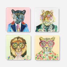 Load image into Gallery viewer, Big Cats (Set of 4) Coasters