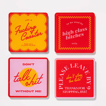 Load image into Gallery viewer, Snarky Red (set of 4) Coasters