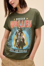 Load image into Gallery viewer, Morgan Wallen Long Live Cowgirls Solo Tee in Military Green