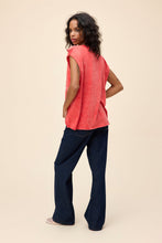 Load image into Gallery viewer, Johnny Cash Muscle Tank in Red Acid Wash