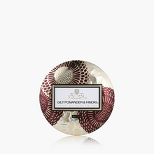 Load image into Gallery viewer, Gilt Pomander & Hinoki Mini Tin Candle