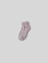 Load image into Gallery viewer, CozyChic Heathered Tennis Socks in Stone