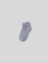 Load image into Gallery viewer, CozyChic Heathered Tennis Socks in Snow Drop
