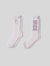 Load image into Gallery viewer, CozyChic Bridal Sock Set in Pearl/Teaberry