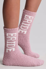 Load image into Gallery viewer, CozyChic Bridal Sock Set in Teaberry/Pearl