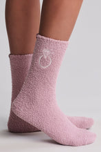 Load image into Gallery viewer, CozyChic Bridal Sock Set in Teaberry/Pearl
