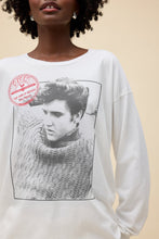 Load image into Gallery viewer, Sun Records X Elvis Relaxing Merch Long Sleeve in Bleach White