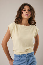 Load image into Gallery viewer, Boat Neck Knit Top in Butter