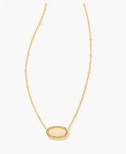 Load image into Gallery viewer, Kendra Scott Elisa Gold Pendant Necklace in Opal