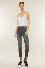 Load image into Gallery viewer, Distressed Hem High Rise Super Skinny

