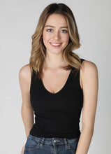 Load image into Gallery viewer, V-Neck Ribbed Crop Tank