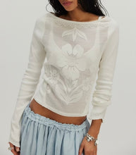 Load image into Gallery viewer, Delilah Long Sleeve in Clean Ivory
