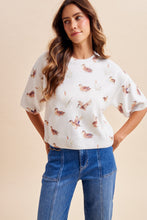 Load image into Gallery viewer, Mallard Print Sweater in Ivory
