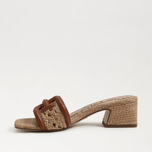 Load image into Gallery viewer, Waylon Weave Slide Sandal in Rich Cognac Leather
