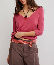 Load image into Gallery viewer, High Line Tee in Deep Claret
