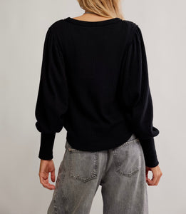 Quinn Knit Top in Black