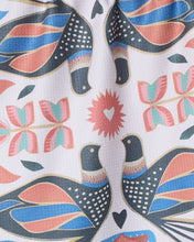 Load image into Gallery viewer, Scandi Lovebirds Tea Towel

