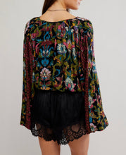 Load image into Gallery viewer, Juliette Printed Blouse in Black Combo
