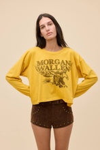 Load image into Gallery viewer, Morgan Wallen Eagle Meet &amp; Greet L/S in Yellow Honey
