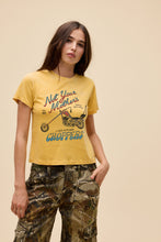 Load image into Gallery viewer, Not Your Mother’s Choppers Burnout Vintage Tee in Yellow Honey
