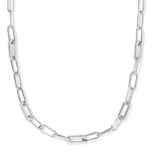 Load image into Gallery viewer, Kendra Scott Bella Silver Chain Necklace in White CZ
