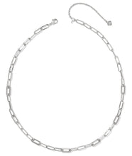 Load image into Gallery viewer, Kendra Scott Bella Silver Chain Necklace in White CZ
