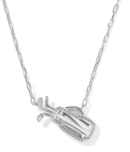 Load image into Gallery viewer, Kendra Scott Golf Silver Short Pendant Necklace in Ivory Mother of Pearl
