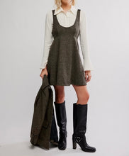 Load image into Gallery viewer, Cyd Mini Dress in Espresso Combo
