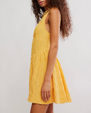 Load image into Gallery viewer, Can’t Help It Mini Dress in Golden Apricot Combo
