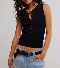 Load image into Gallery viewer, Jamie Henley Tank in Pitch Black
