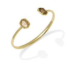 Load image into Gallery viewer, Kendra Scott Daphne Frame Gold Cuff Bracelet in Taupe Mother of Pearl
