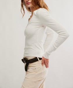 Neria Long Sleeve in Clean Ivory