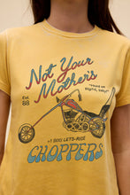 Load image into Gallery viewer, Not Your Mother’s Choppers Burnout Vintage Tee in Yellow Honey
