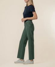 Load image into Gallery viewer, Charlotte High Rise Wide Leg Jean in Matcha Green
