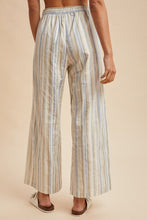 Load image into Gallery viewer, Striped Wide Leg Pant in Dried Sage
