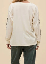 Load image into Gallery viewer, Johnny Cash 1932 Boots Merch Long Sleeve Tee in Stone Vintage
