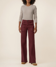 Load image into Gallery viewer, Jodi High Rise Straight Leg Pant in Claret
