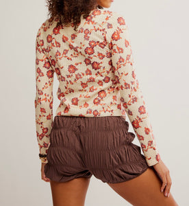 Tilly Long Sleeve Printed in Tea Combo