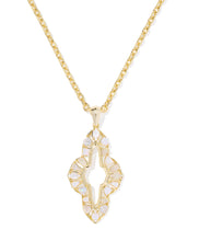 Load image into Gallery viewer, Kendra Scott Abbie Gold Long Pendant Necklace in Neutral Mix
