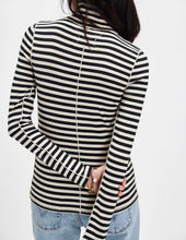 Load image into Gallery viewer, Good Good Stripe Turtleneck Top in Black
