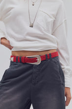 Load image into Gallery viewer, Cannon Suede Belt in Salsa
