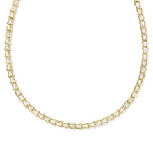 Load image into Gallery viewer, Kendra Scott Bella Gold Tennis Necklace in White CZ
