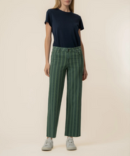 Load image into Gallery viewer, Charlotte High Rise Wide Leg Jean in Matcha Green
